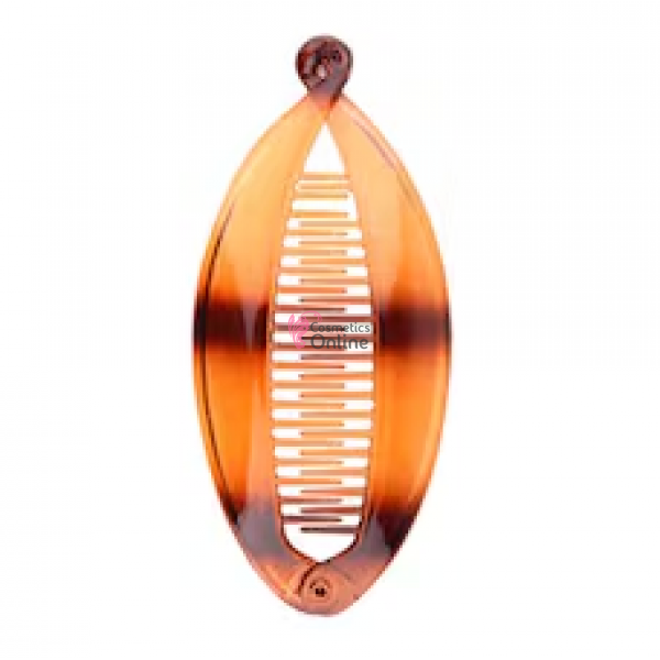 Accesoriu tip banana pentru prins parul din plastic PZS002NN - Maro